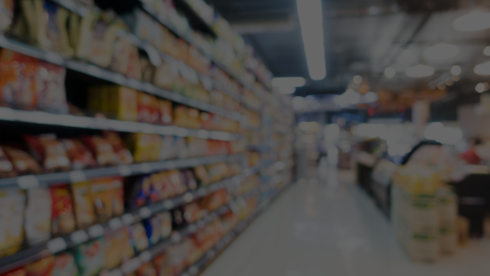 Corredor de supermercado observado em visita técnica